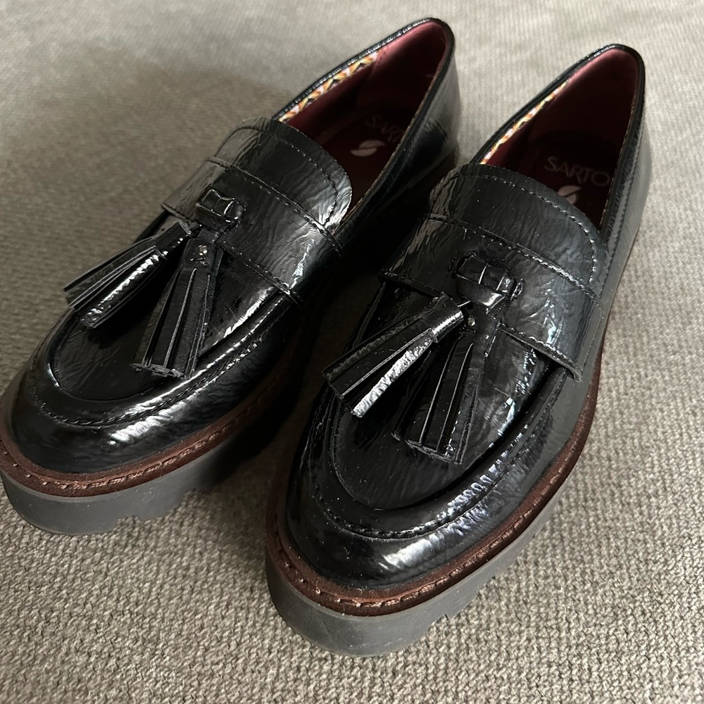 Black Leather Loafers